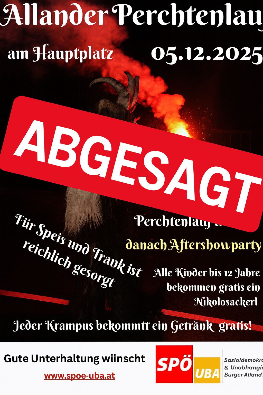 ABGESAGT – Allander Perchtenlauf 5.12.2025