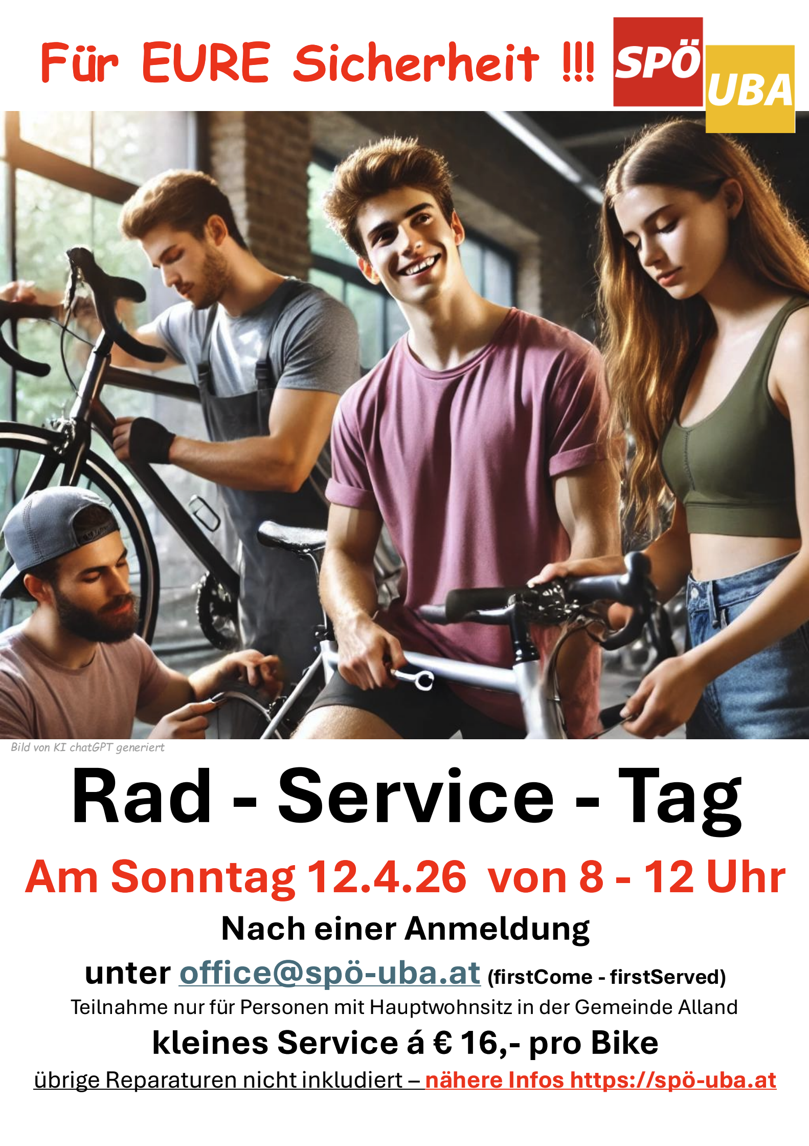Fahrrad Servicetag 12.4.2026