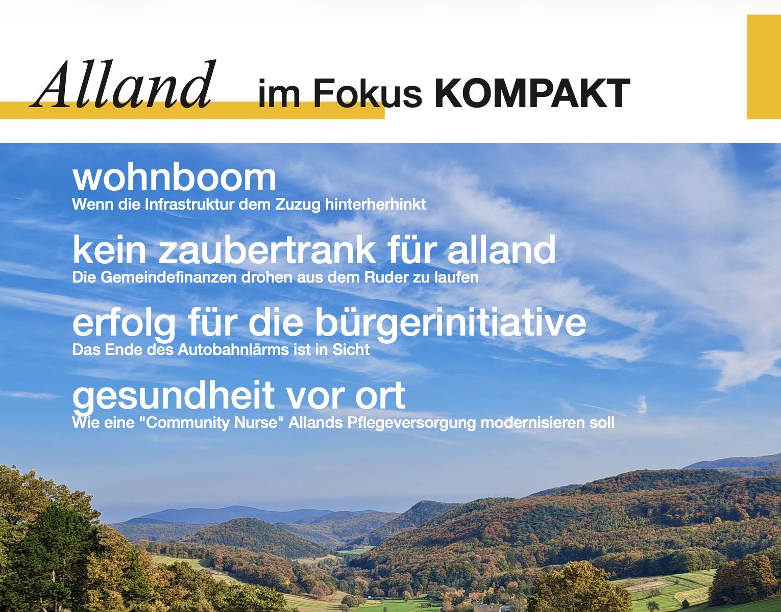 Alland im Fokus – Kompakt 2026/01